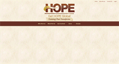 Desktop Screenshot of get-hope-global.org